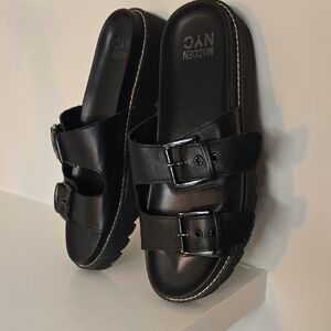 Madden NYC Black Women's 8.5 Sandal